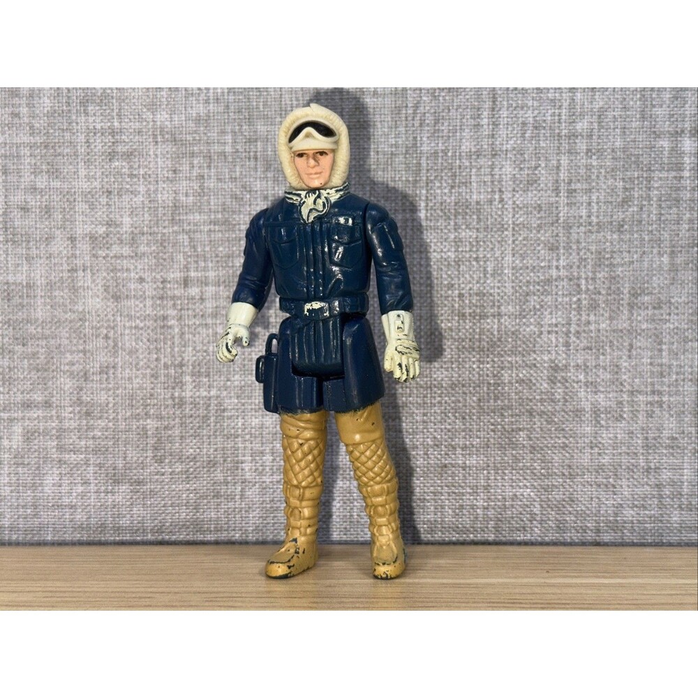 Vintage 1980 Star Wars Han Solo Hoth Blue Coat Kenner Action Figure Hong Kong